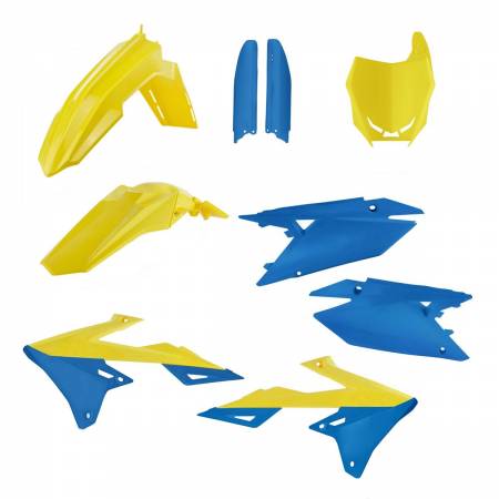 Plastic Kit Full-Kit Suzuki RMZ 450 2018, Blue-Yellow